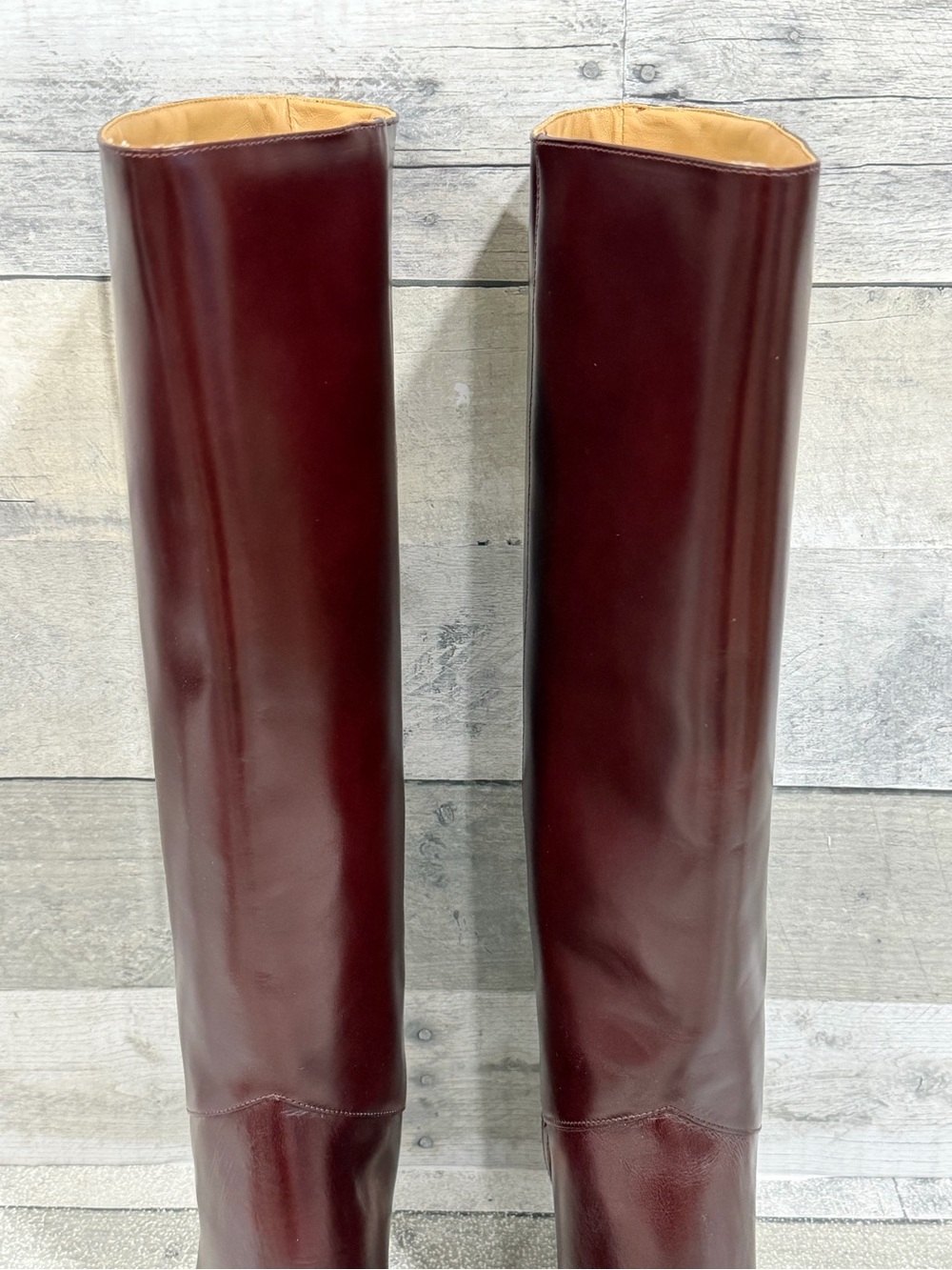 REFORMATION Gaelle Knee High Boot In Ruby - Size - 8.US - Picture 5 of 14
